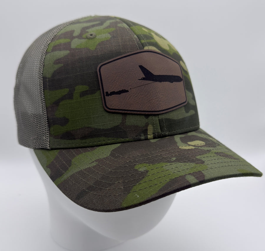 Custom Air Refueling Patch Hat – Your Tanker, Your Receiver | Laser Engraved Leatherette