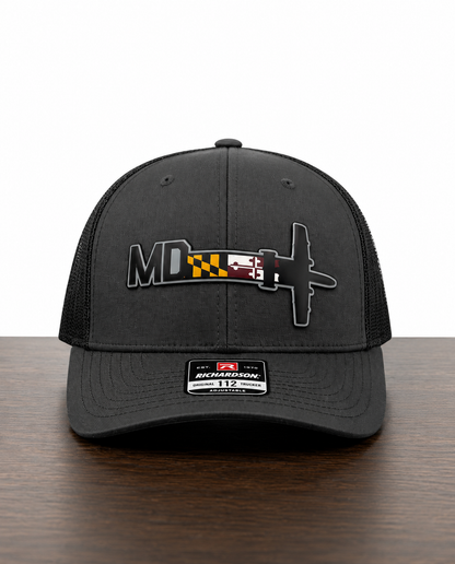 Maryland ANG A-10 Warthog Tail Flash HAT – UV Leatherette