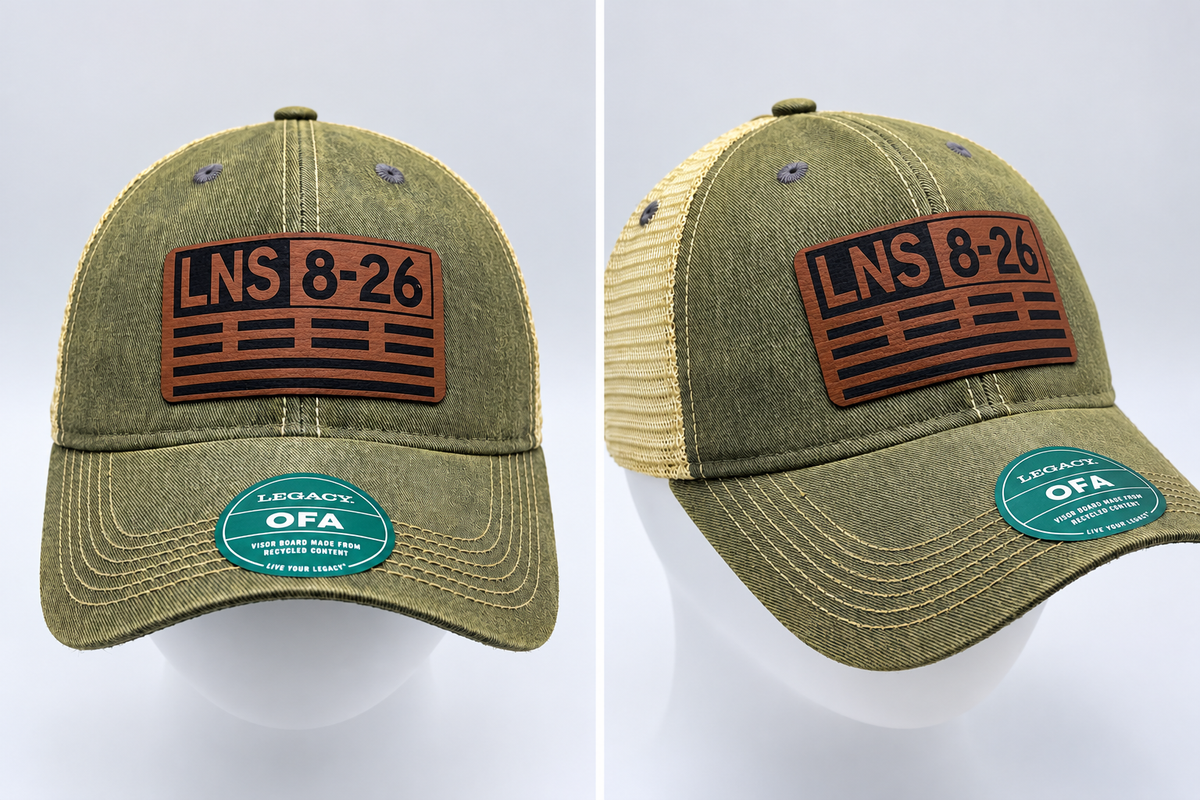 Hold Short Runway Hat – Any Airport, Any Runway | Laser Engraved Leatherette | V1Rot8