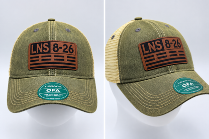 Hold Short Runway Hat – Any Airport, Any Runway | Laser Engraved Leatherette | V1Rot8