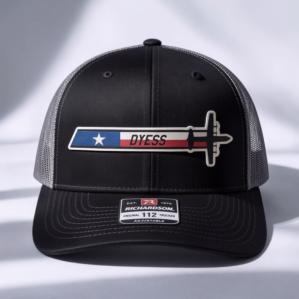 Dyess AFB C-130J - UV Leatherette Squadron Tail Flash HAT