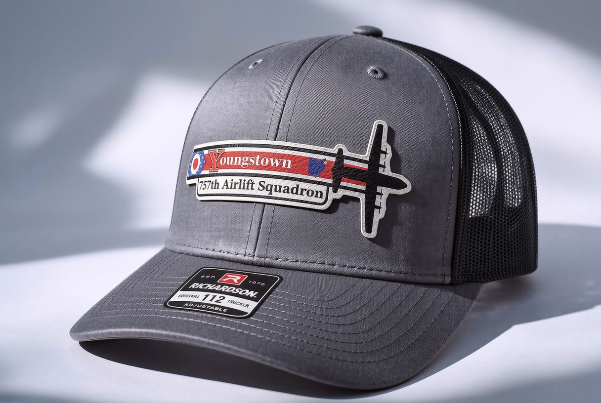757th Airlift Squadron Youngstown Heritage Hat C-130J – UV Leatherette