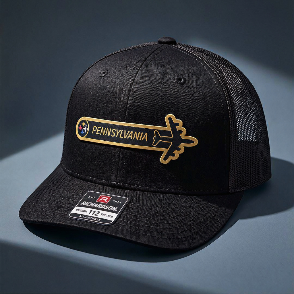 171st ARW Pittsburgh ANG KC-135 Wing Tail Flash HAT – UV Leatherette