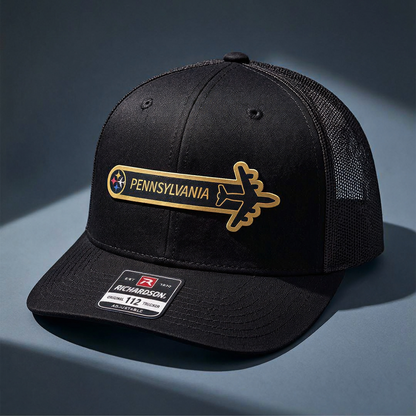 171st ARW Pittsburgh ANG KC-135 Wing Tail Flash HAT – UV Leatherette