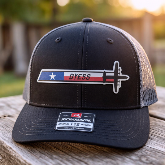Dyess AFB C-130J - UV Leatherette Squadron Tail Flash HAT