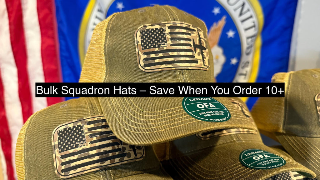 Bulk Custom Squadron Hats Order