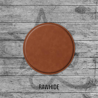 Custom Aviation Leatherette Coasters – Squadron, Aircraft & Personalized Designs (1, 4, or 6)