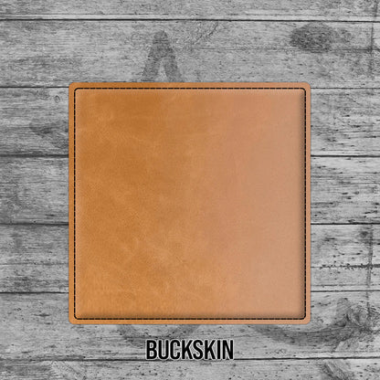 Custom Aviation Leatherette Coasters – Squadron, Aircraft & Personalized Designs (1, 4, or 6)