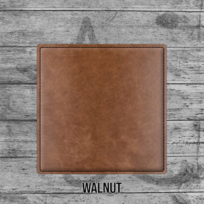 Custom Aviation Leatherette Coasters – Squadron, Aircraft & Personalized Designs (1, 4, or 6)