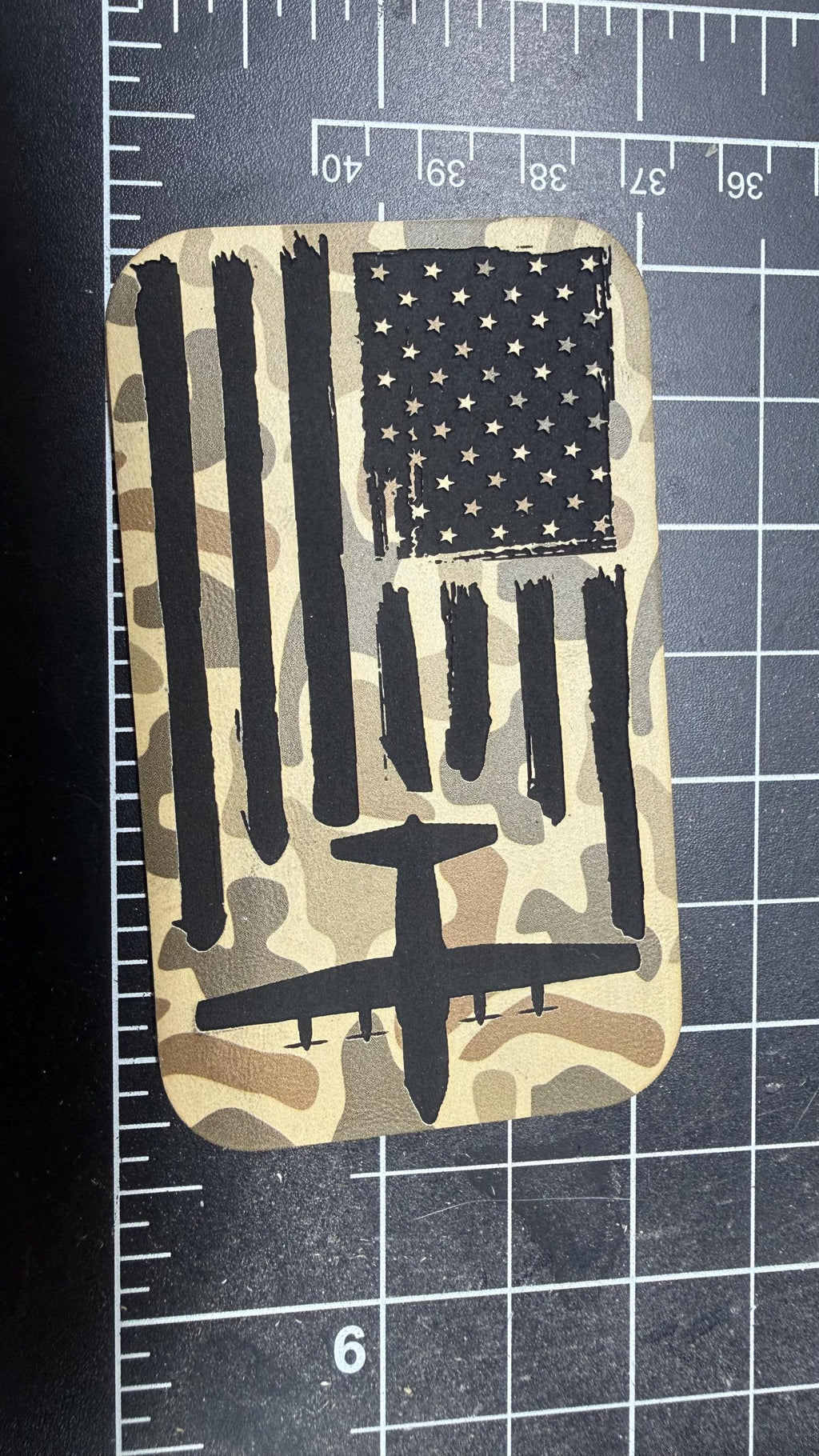 Custom C-130 Hat – Custom Engraved Leather Patch Cap